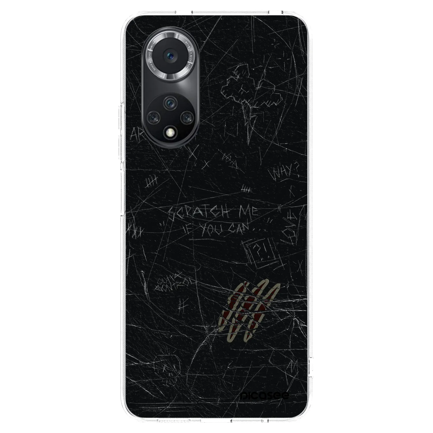 Picasee silikonowe przeźroczyste etui na Huawei Nova 9 SE - SCRATCH
