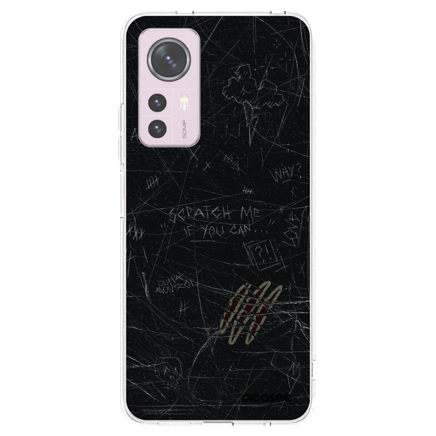 Picasee silikonowe przeźroczyste etui na Xiaomi 12 - SCRATCH