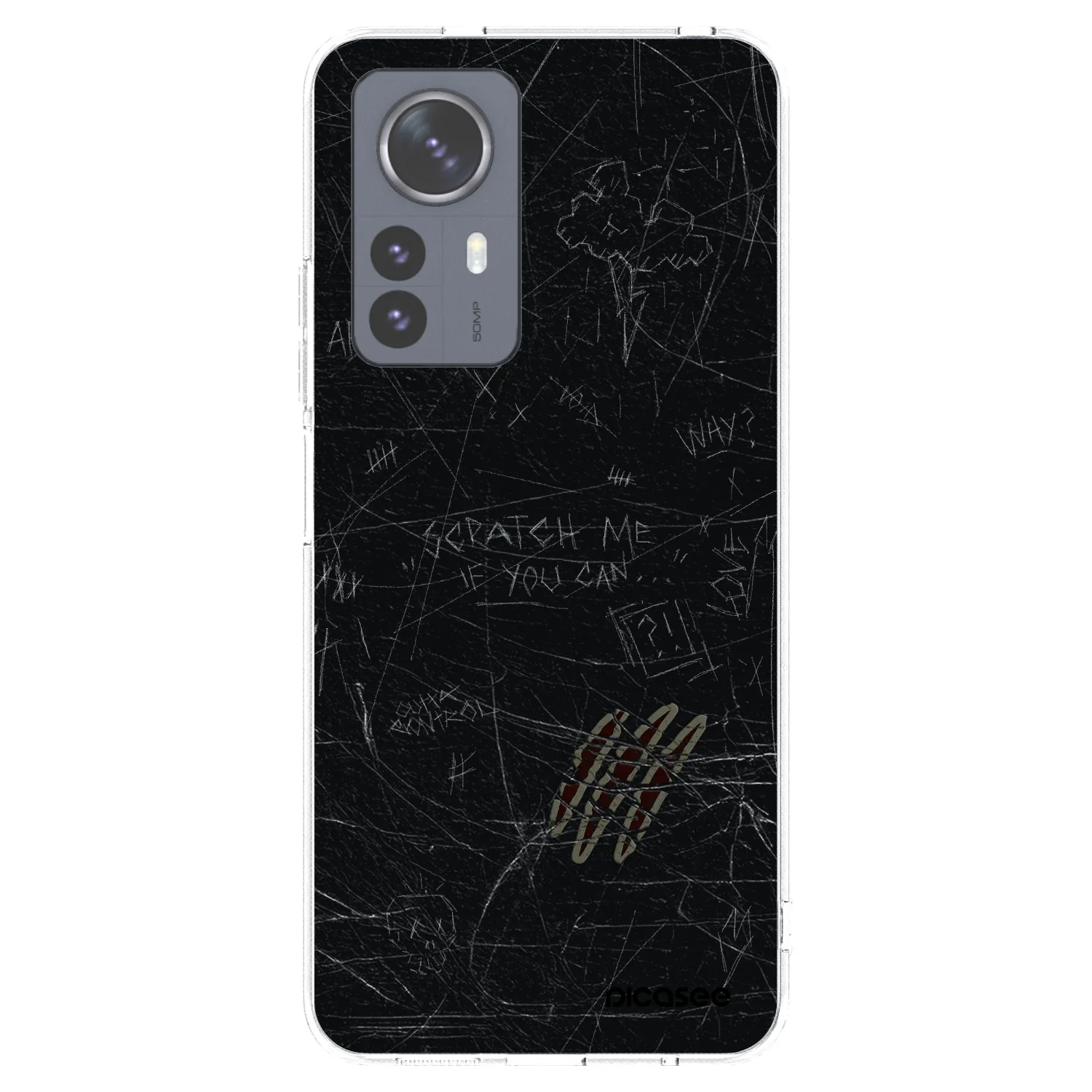 Picasee silikonowe przeźroczyste etui na Xiaomi 12 Pro - SCRATCH