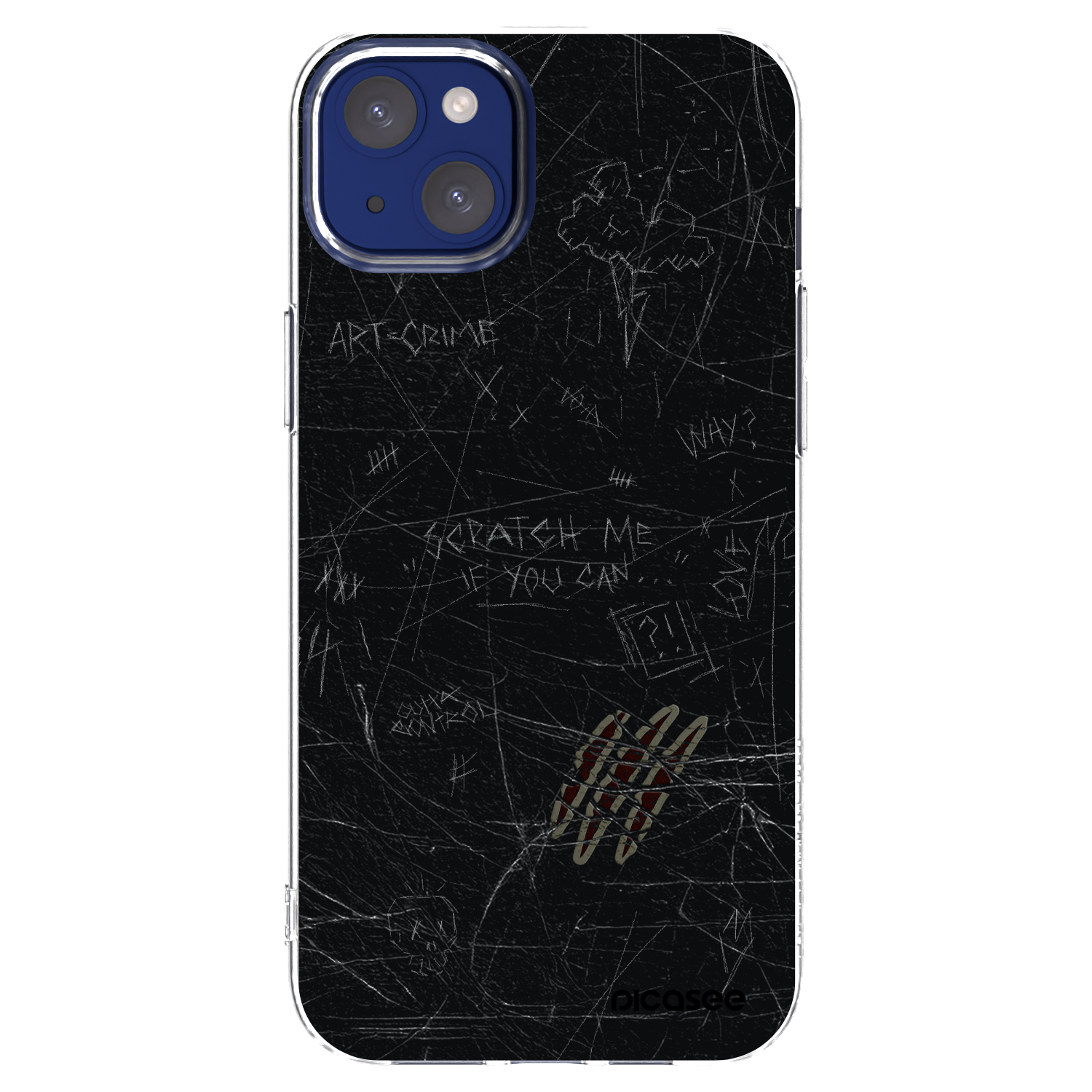 Picasee silikonowe przeźroczyste etui na Apple iPhone 14 Plus - SCRATCH