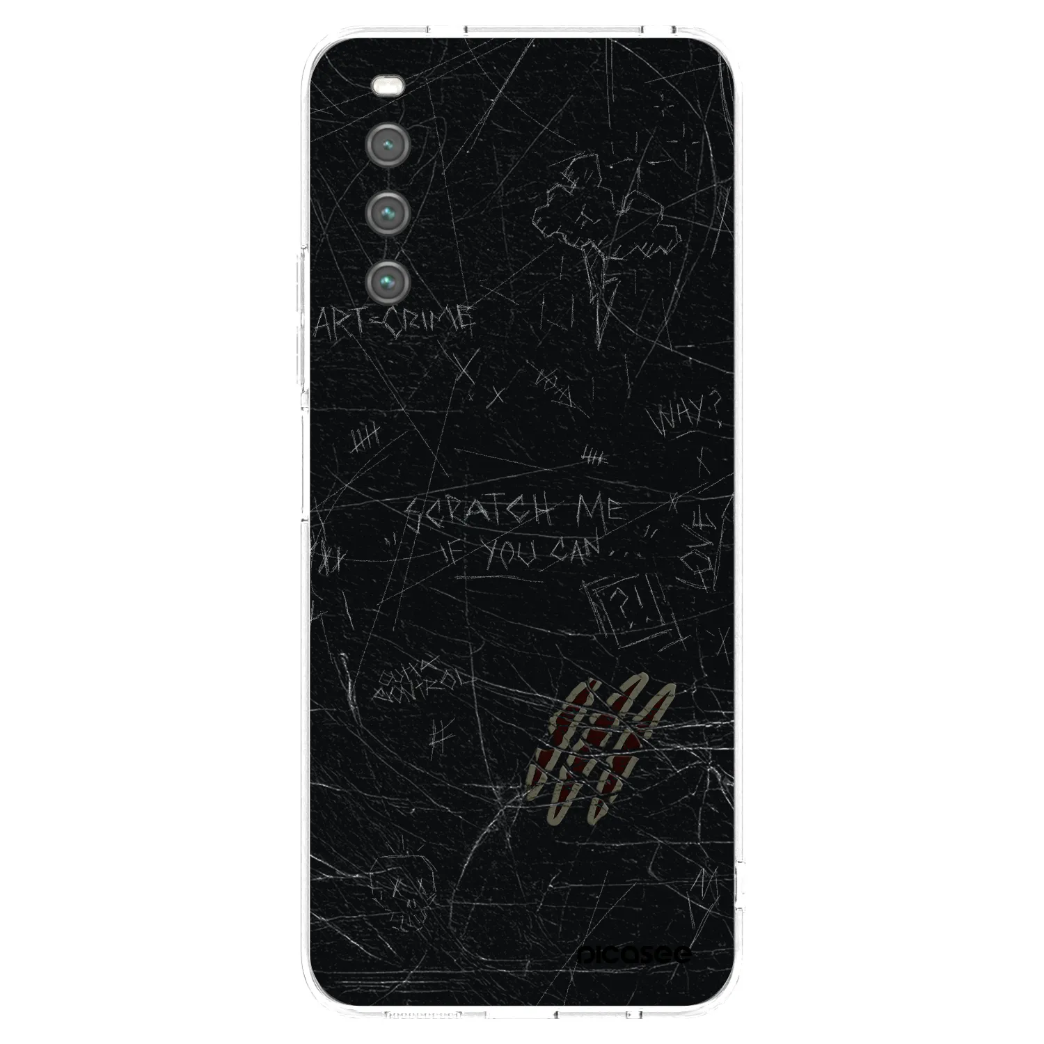 Picasee silikonowe przeźroczyste etui na Sony Xperia 10 IV 5G - SCRATCH