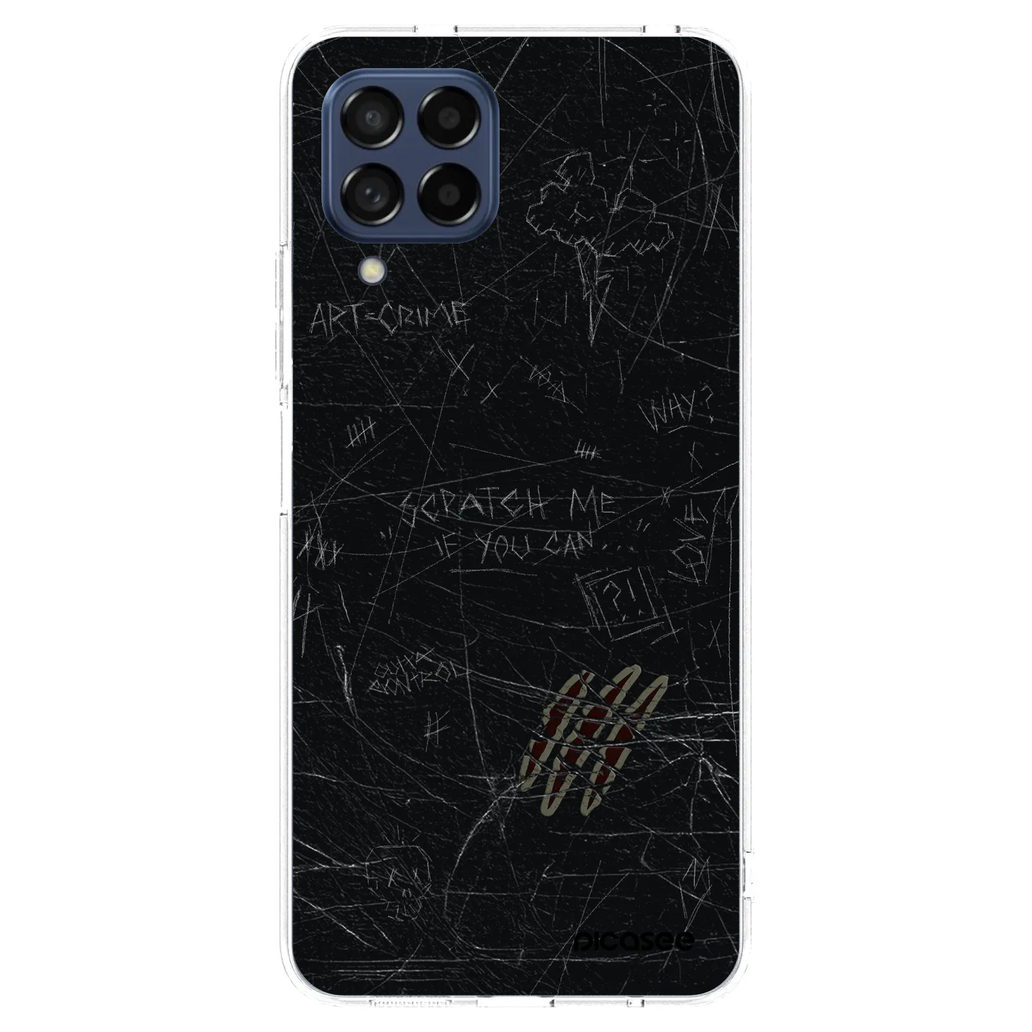 Picasee silikonowe przeźroczyste etui na Samsung Galaxy M53 5G - SCRATCH