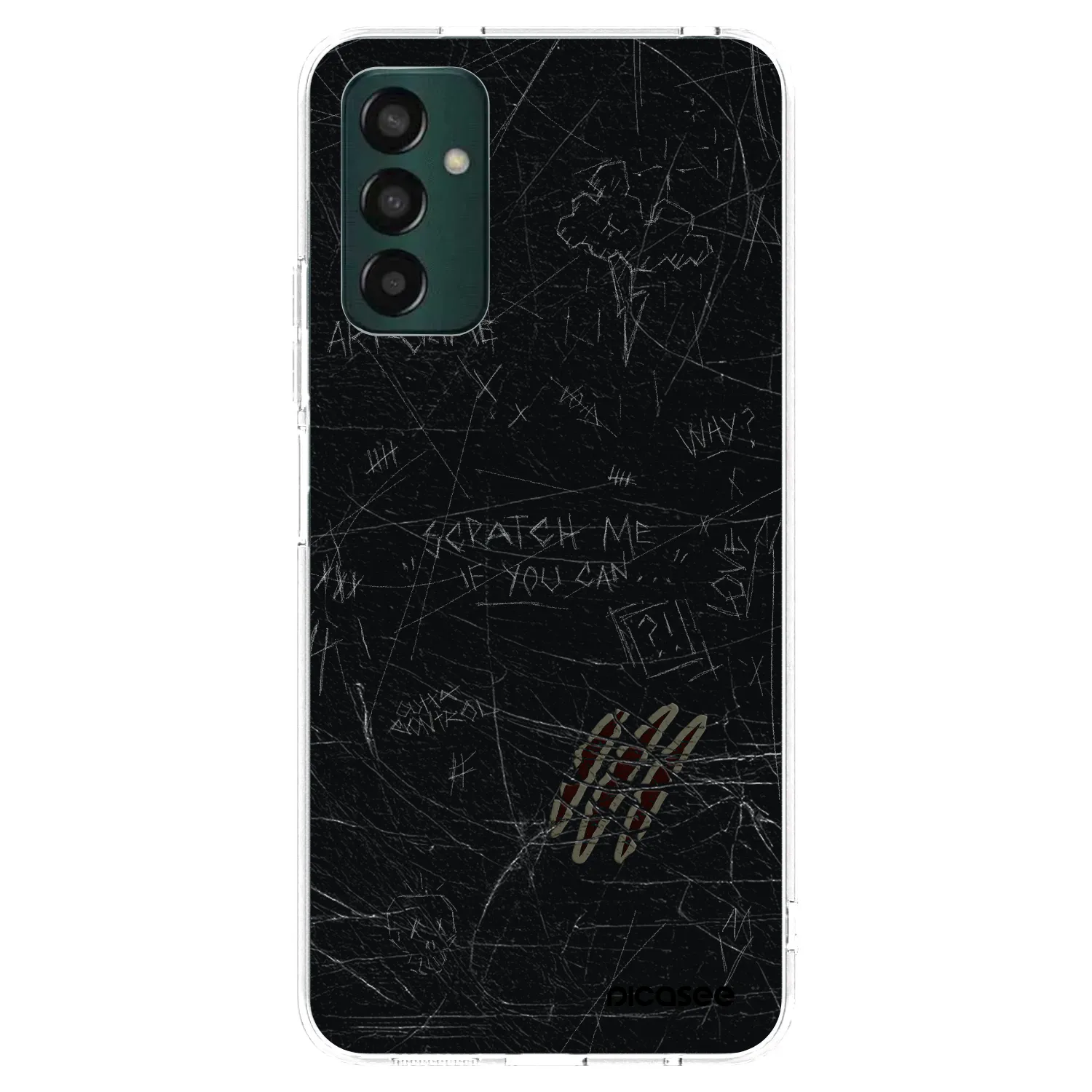 Picasee silikonowe przeźroczyste etui na Samsung Galaxy M13 M135F - SCRATCH