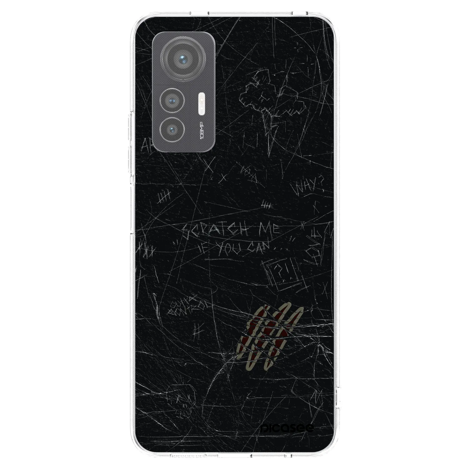 Picasee silikonowe przeźroczyste etui na Xiaomi 12 Lite - SCRATCH