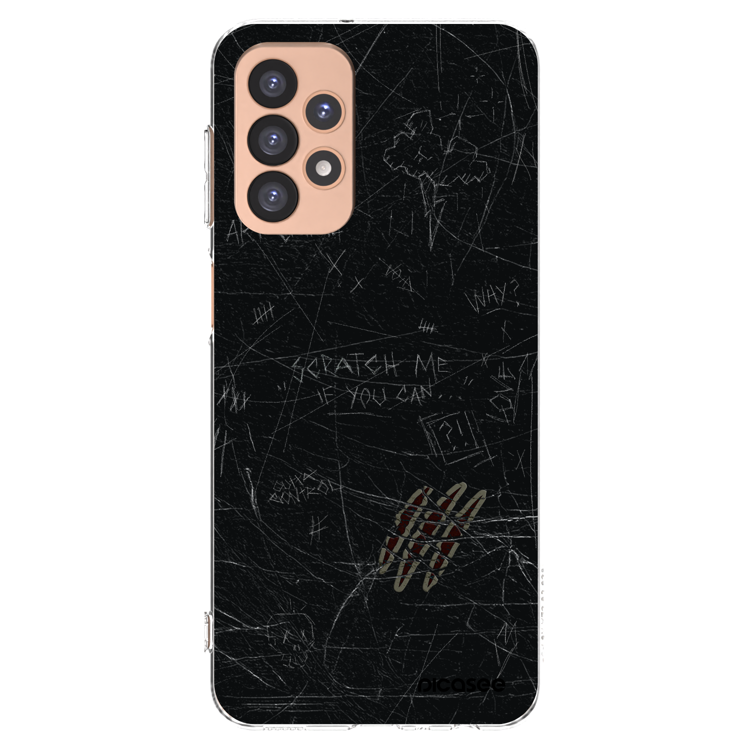 Picasee silikonowe przeźroczyste etui na Samsung Galaxy A23 A236B 5G - SCRATCH