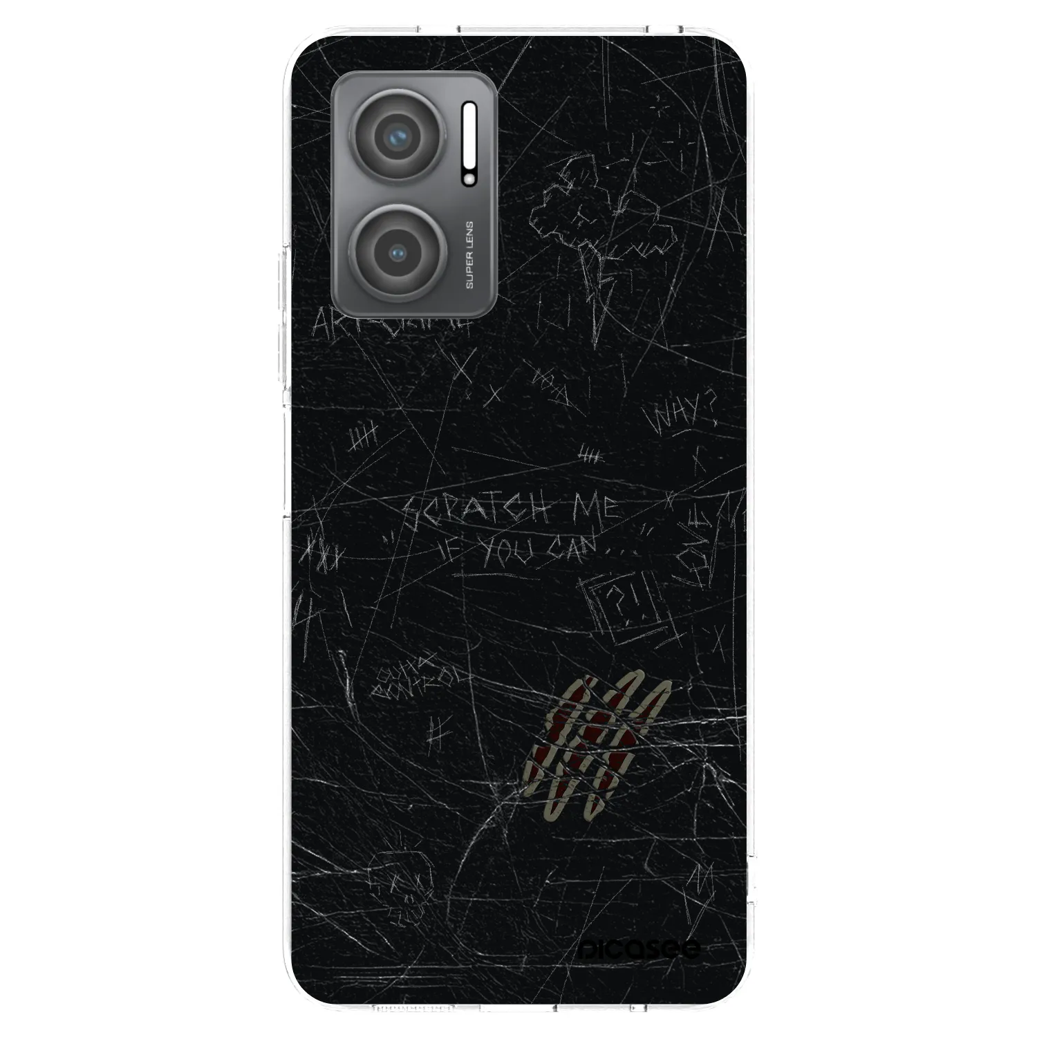 Picasee silikonowe przeźroczyste etui na Xiaomi Redmi 10 5G - SCRATCH