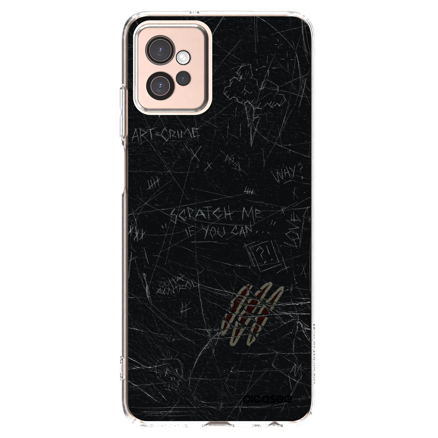 Picasee silikonowe przeźroczyste etui na Motorola Moto G32 - SCRATCH