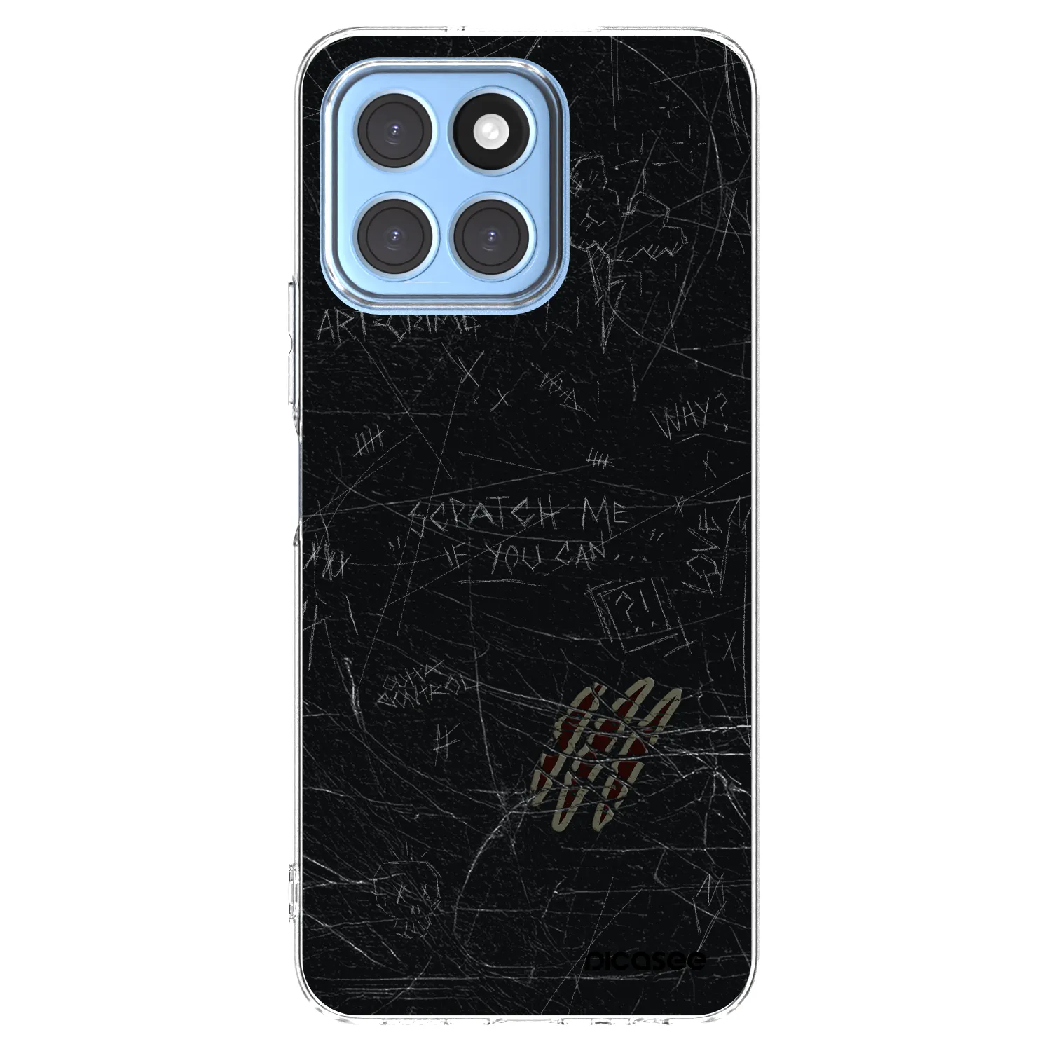 Picasee silikonowe przeźroczyste etui na Honor X6 - SCRATCH