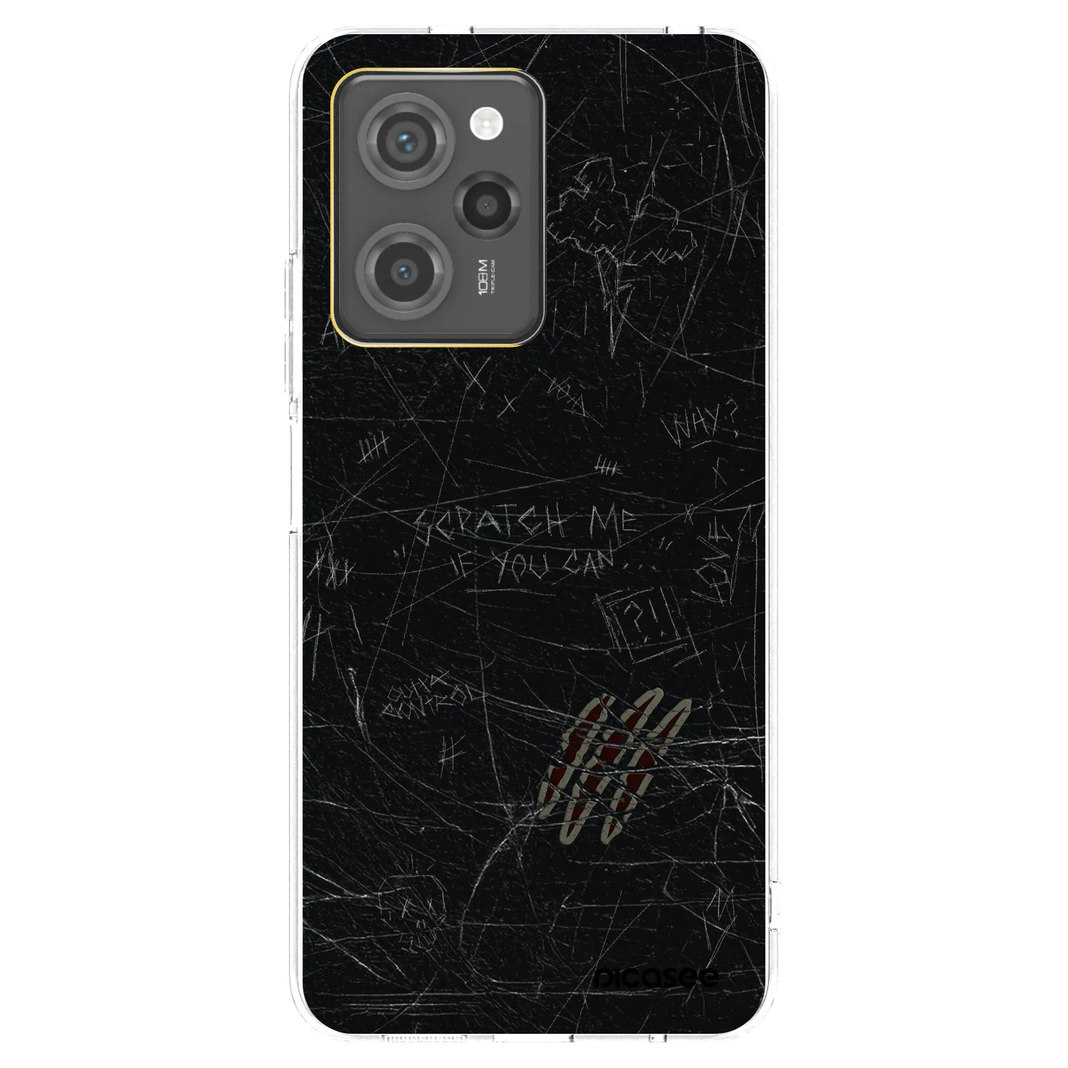 Picasee silikonowe przeźroczyste etui na Xiaomi Poco X5 Pro - SCRATCH