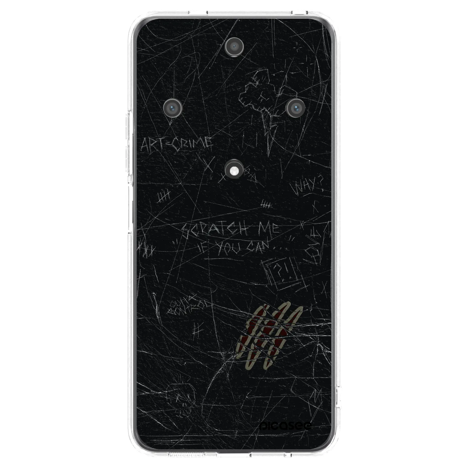 Picasee silikonowe przeźroczyste etui na Honor Magic5 Lite 5G - SCRATCH