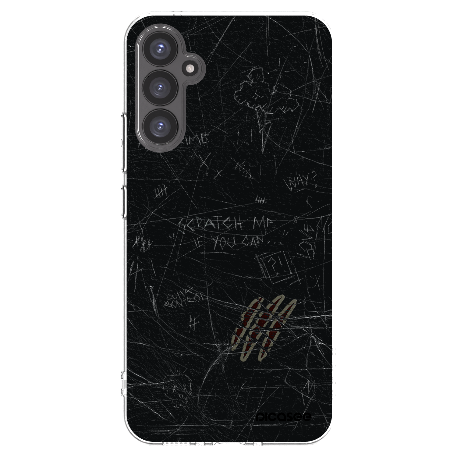 Picasee silikonowe przeźroczyste etui na Samsung Galaxy A34 5G A346B - SCRATCH