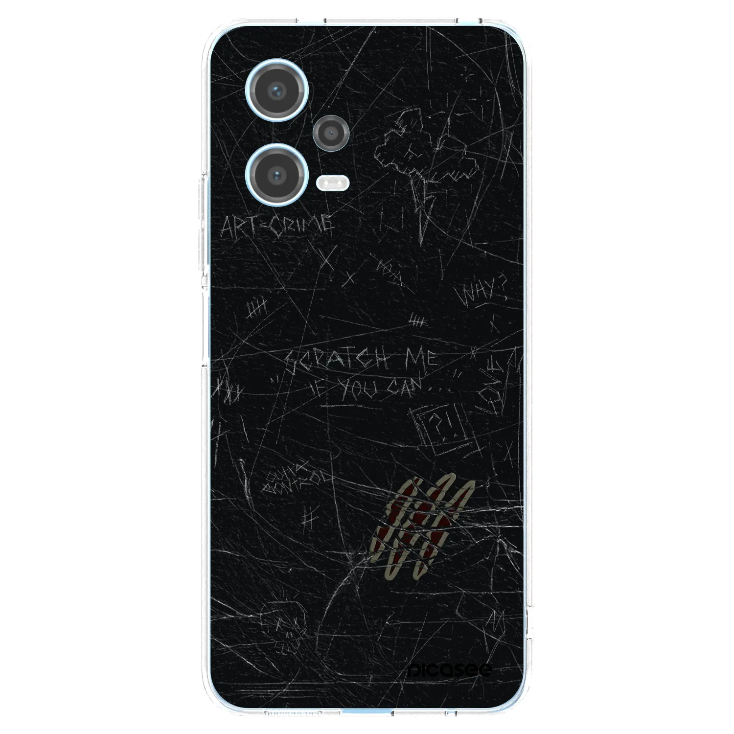 Picasee silikonowe przeźroczyste etui na Xiaomi Redmi Note 12 5G - SCRATCH