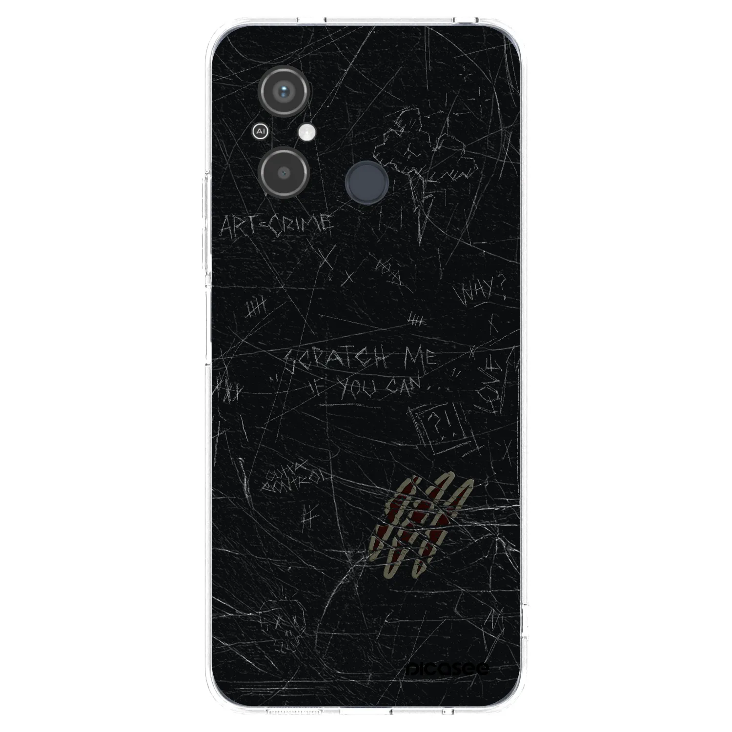 Picasee silikonowe przeźroczyste etui na Xiaomi Redmi 12C - SCRATCH