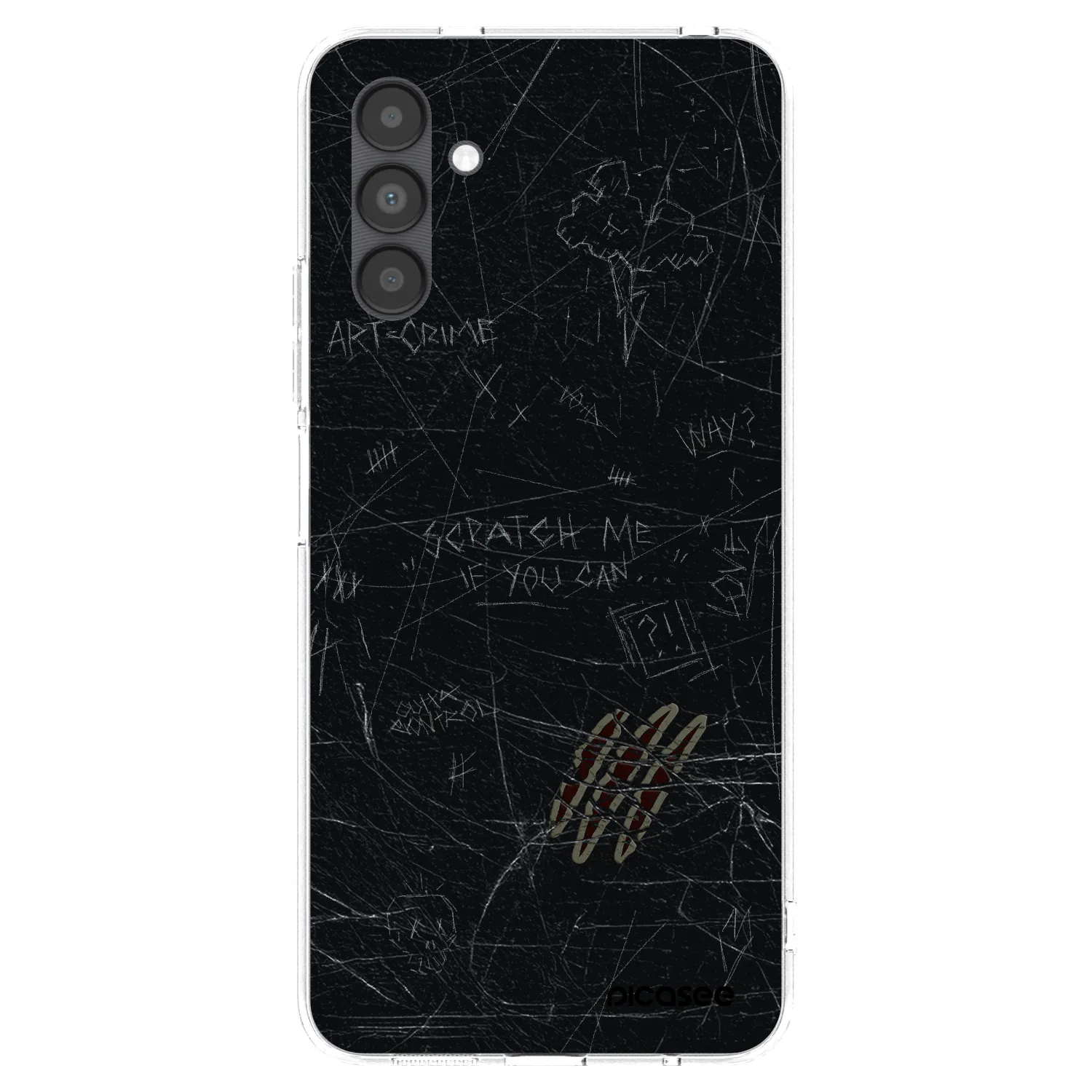 Picasee silikonowe przeźroczyste etui na Samsung Galaxy A04s A047F - SCRATCH