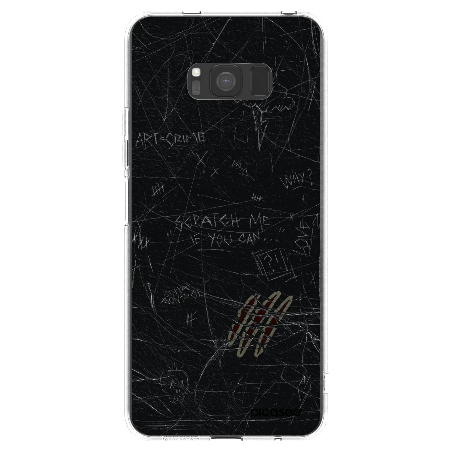 Picasee silikonowe przeźroczyste etui na Samsung Galaxy S8 G950F - SCRATCH
