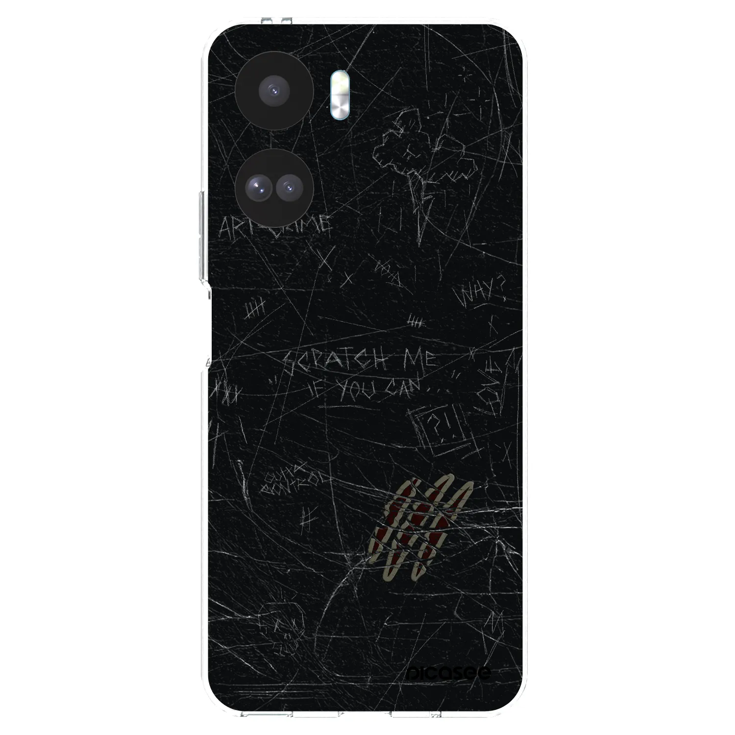 Picasee silikonowe przeźroczyste etui na Honor 90 Lite 5G - SCRATCH