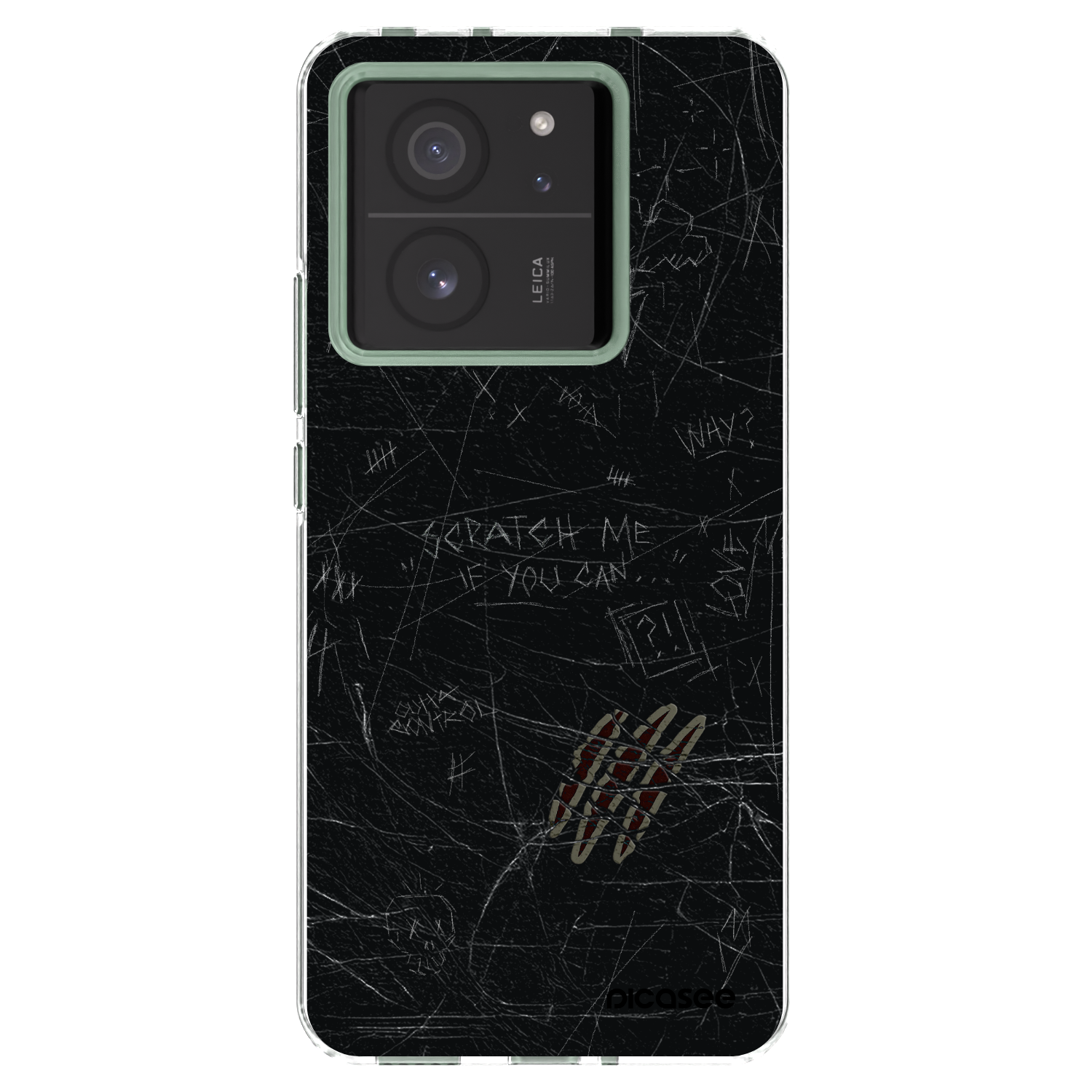 Picasee silikonowe przeźroczyste etui na Xiaomi 13T Pro - SCRATCH