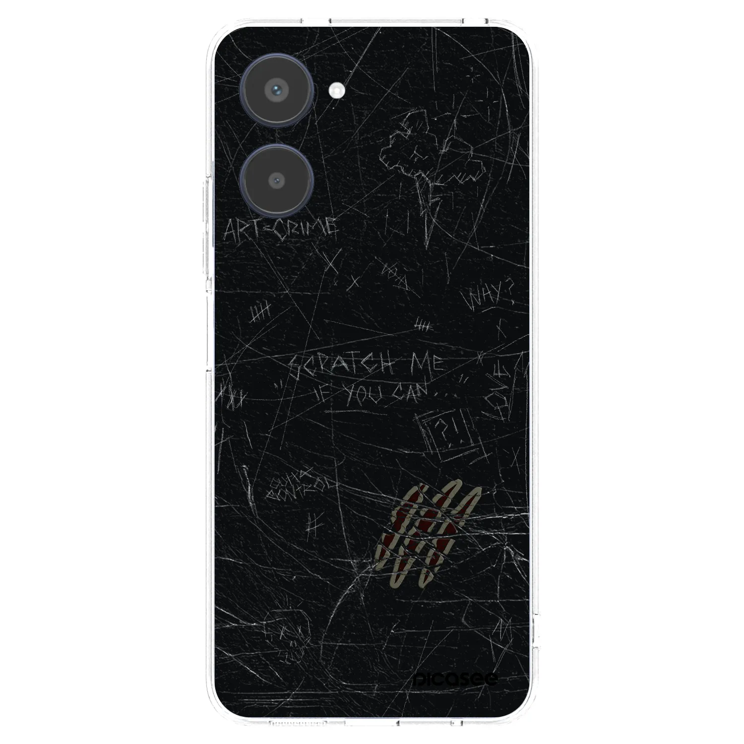 Picasee silikonowe przeźroczyste etui na Realme 10 4G - SCRATCH