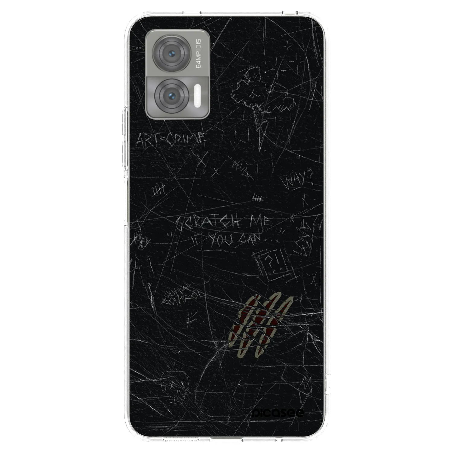 Picasee silikonowe przeźroczyste etui na Motorola Edge 30 Neo - SCRATCH
