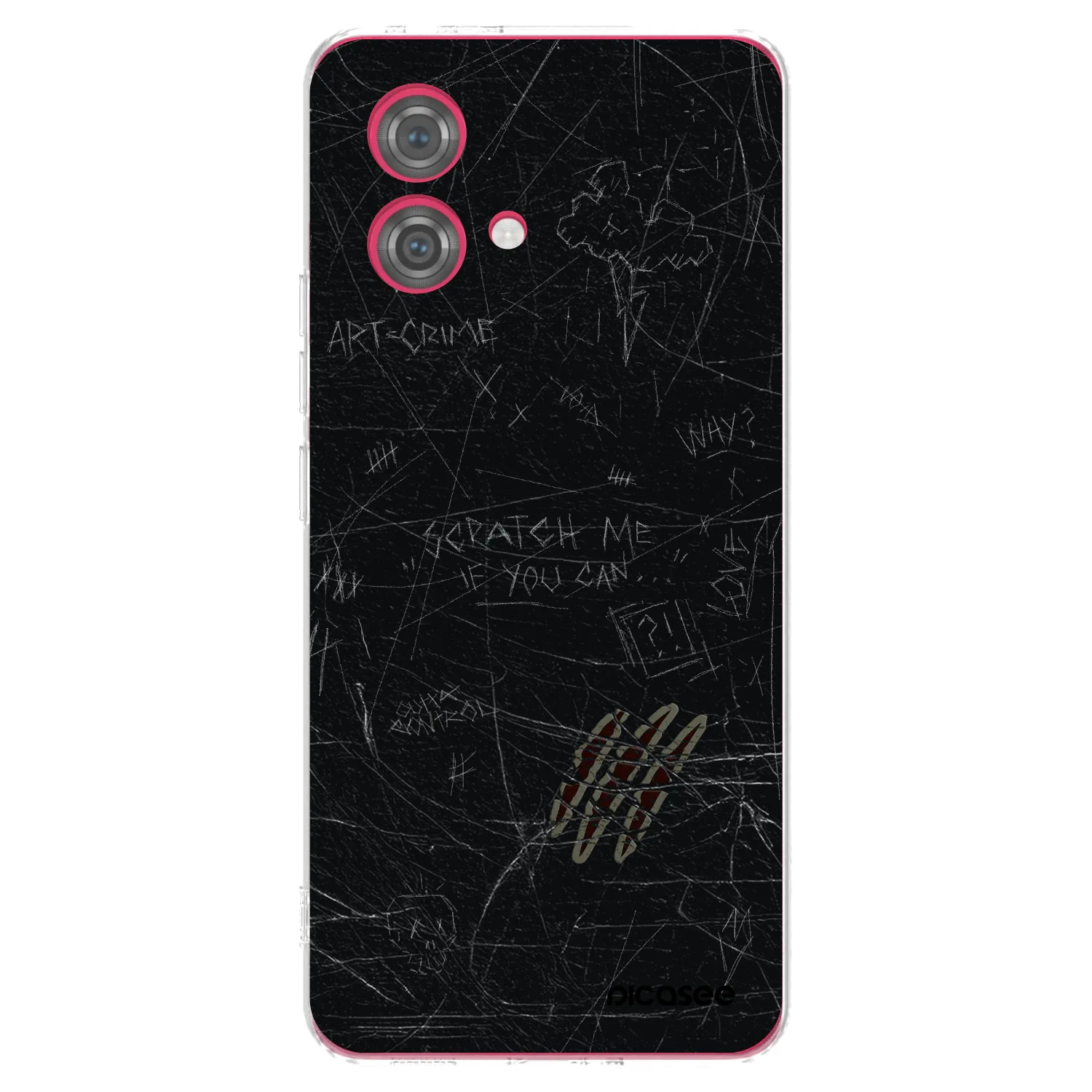 Picasee silikonowe przeźroczyste etui na Motorola Moto G84 5G - SCRATCH