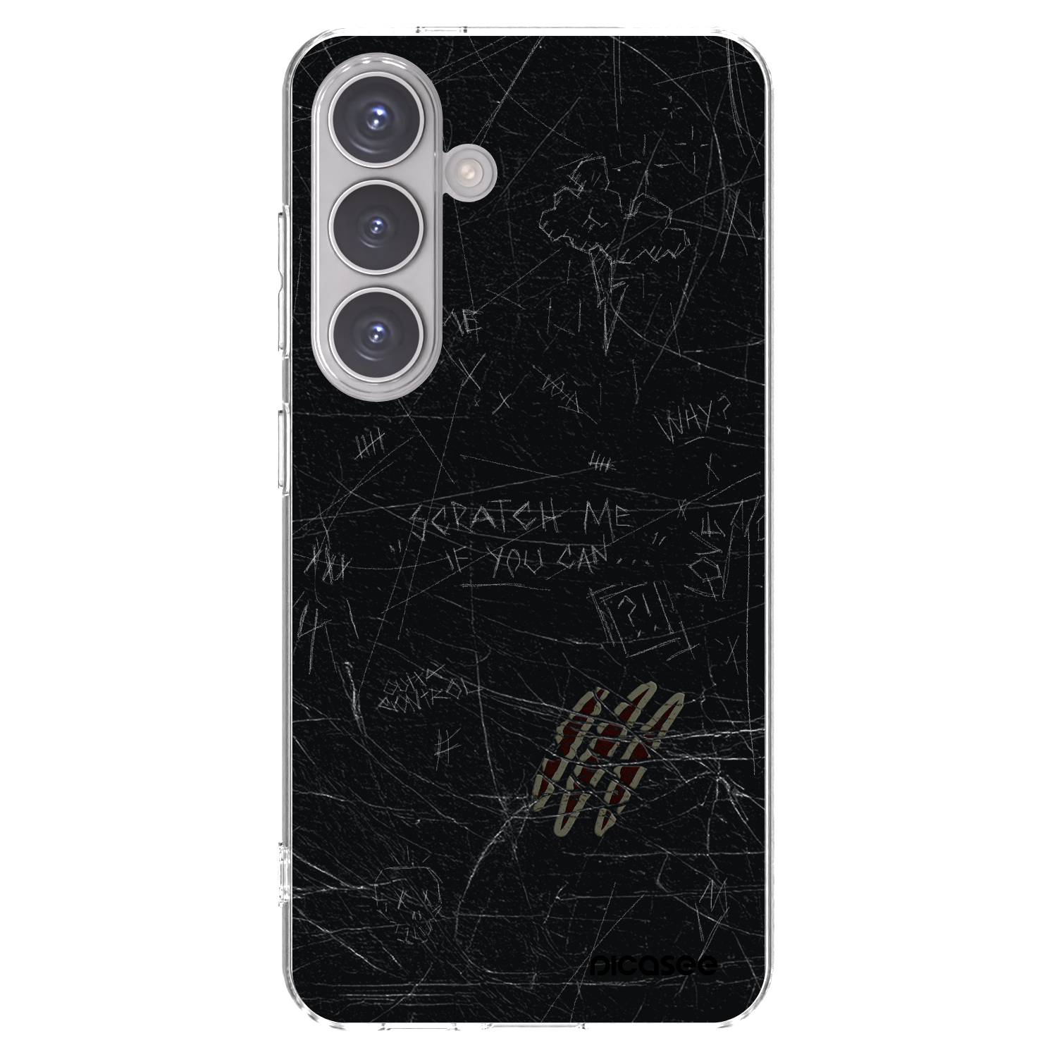 Picasee silikonowe przeźroczyste etui na Samsung Galaxy S24 S921B 5G - SCRATCH