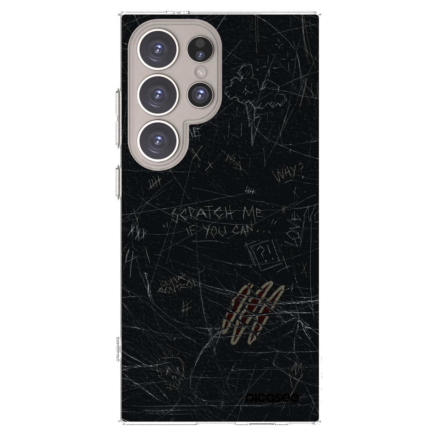 Picasee silikonowe przeźroczyste etui na Samsung Galaxy S24 Ultra S928B 5G - SCRATCH