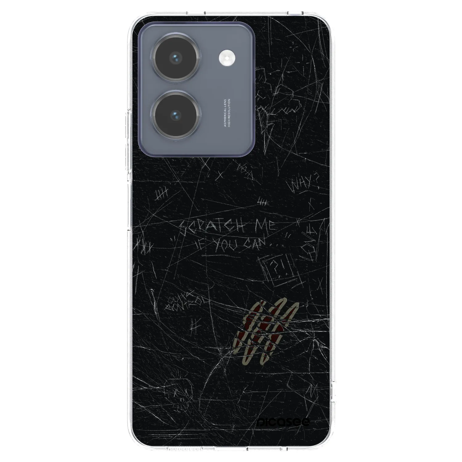 Picasee silikonowe przeźroczyste etui na Vivo Y36 4G - SCRATCH