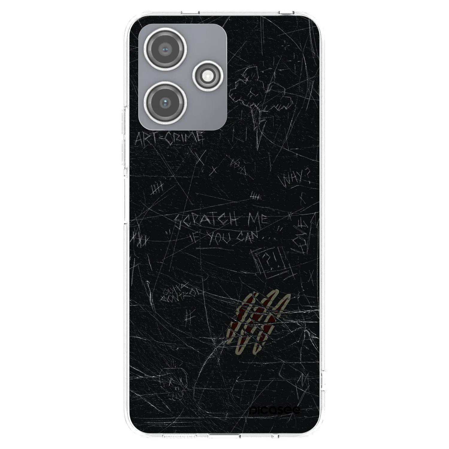 Picasee silikonowe przeźroczyste etui na Xiaomi Redmi 12 5G - SCRATCH