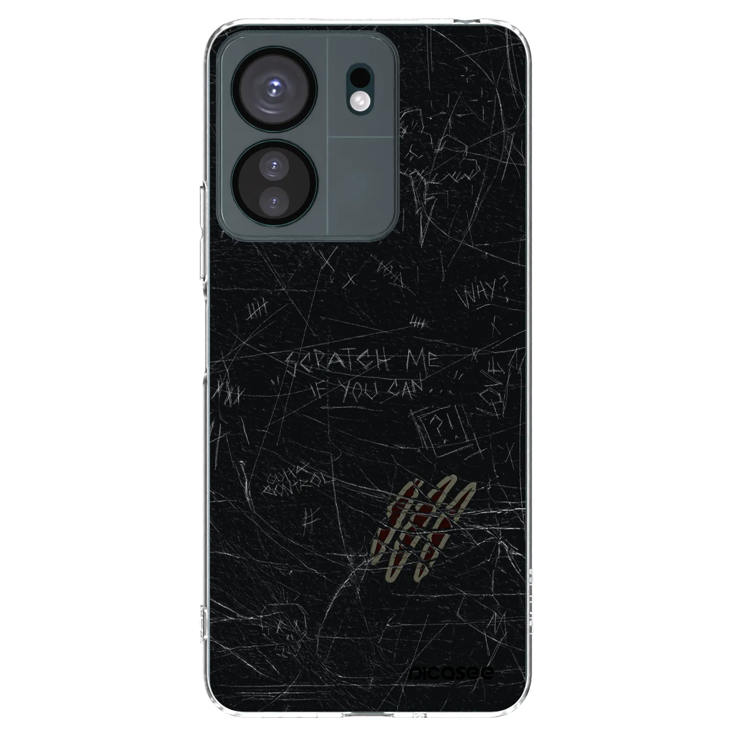 Picasee silikonowe przeźroczyste etui na Xiaomi Redmi 13C 4G - SCRATCH