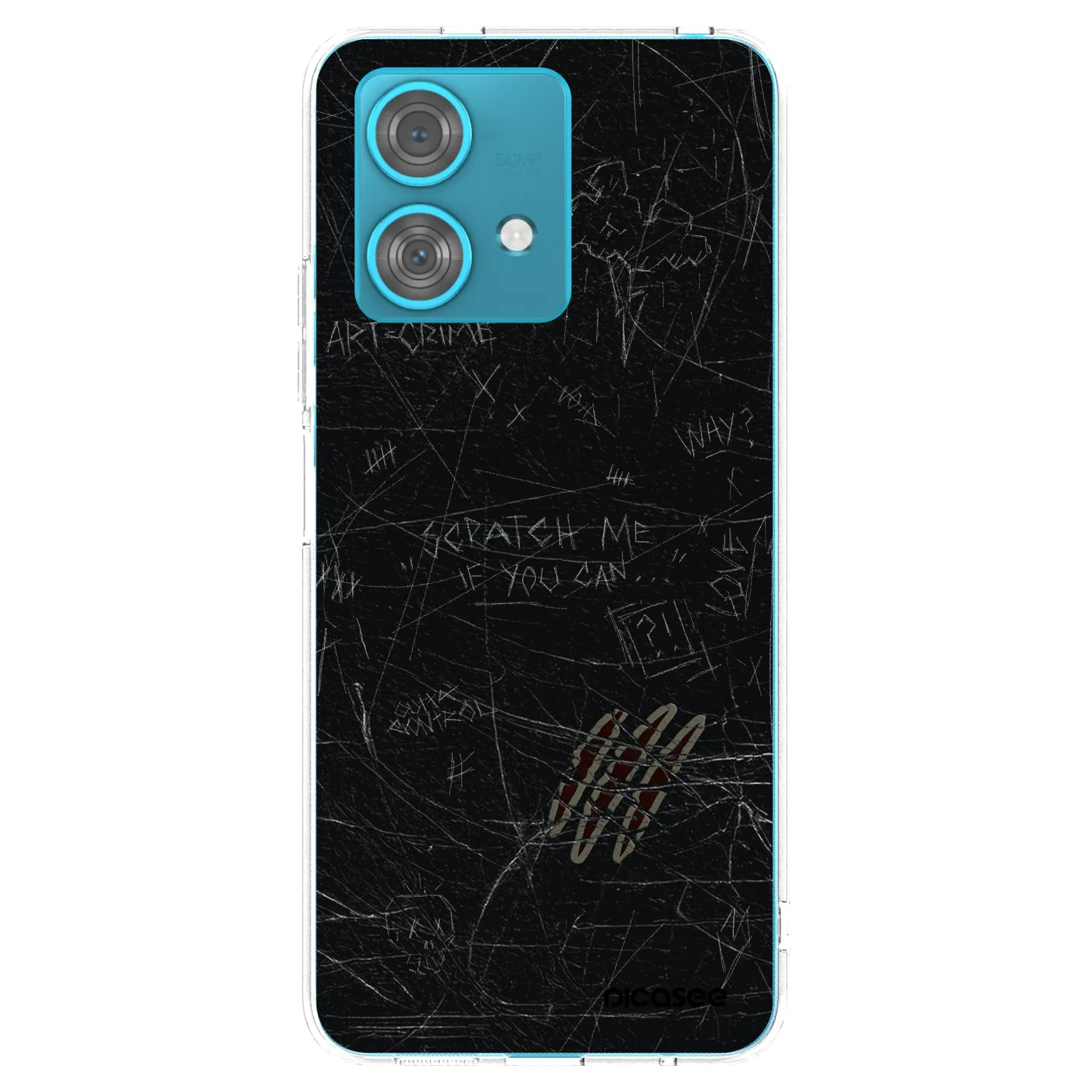 Picasee silikonowe przeźroczyste etui na Motorola Edge 40 Neo - SCRATCH