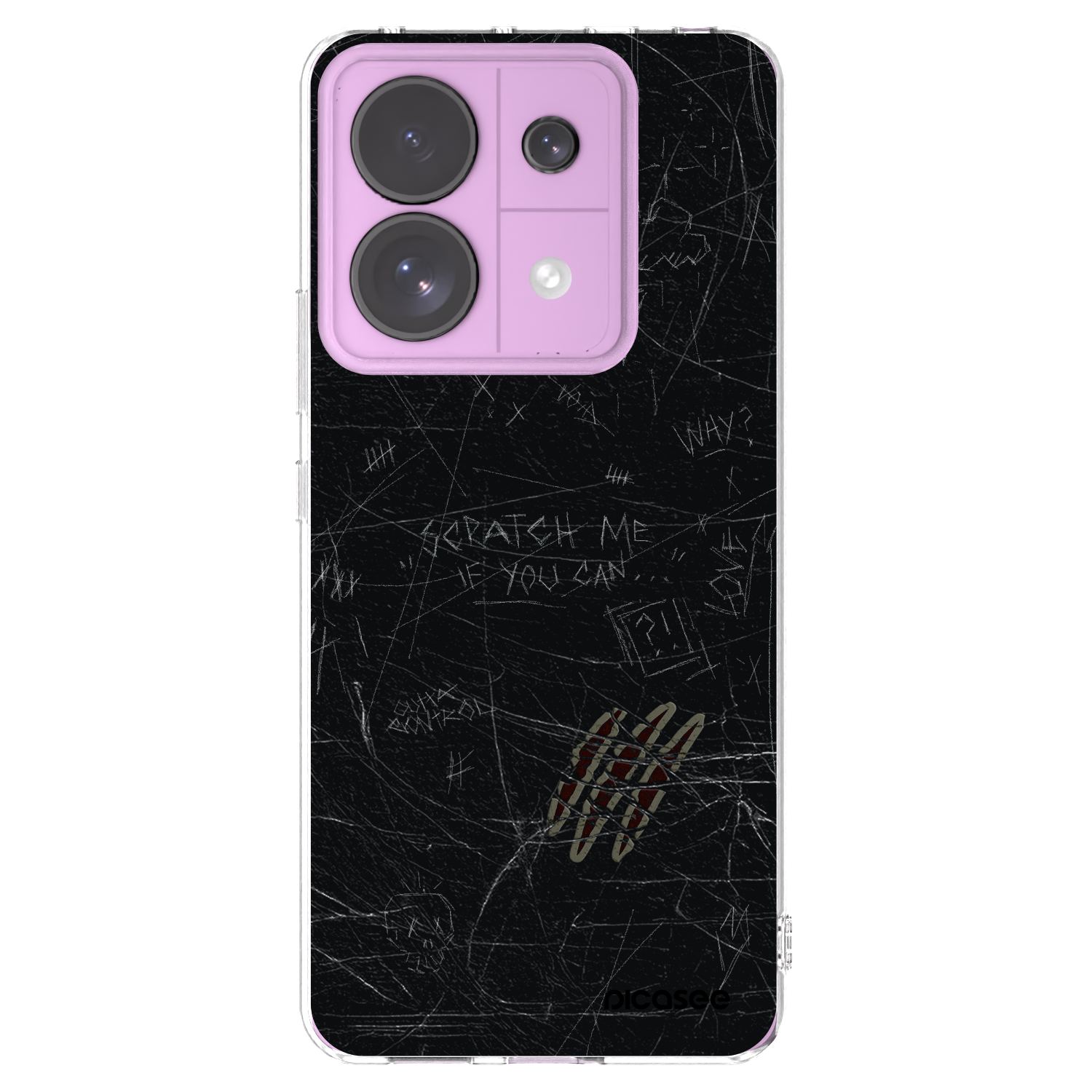 Picasee silikonowe przeźroczyste etui na Xiaomi Redmi Note 13 Pro 5G - SCRATCH