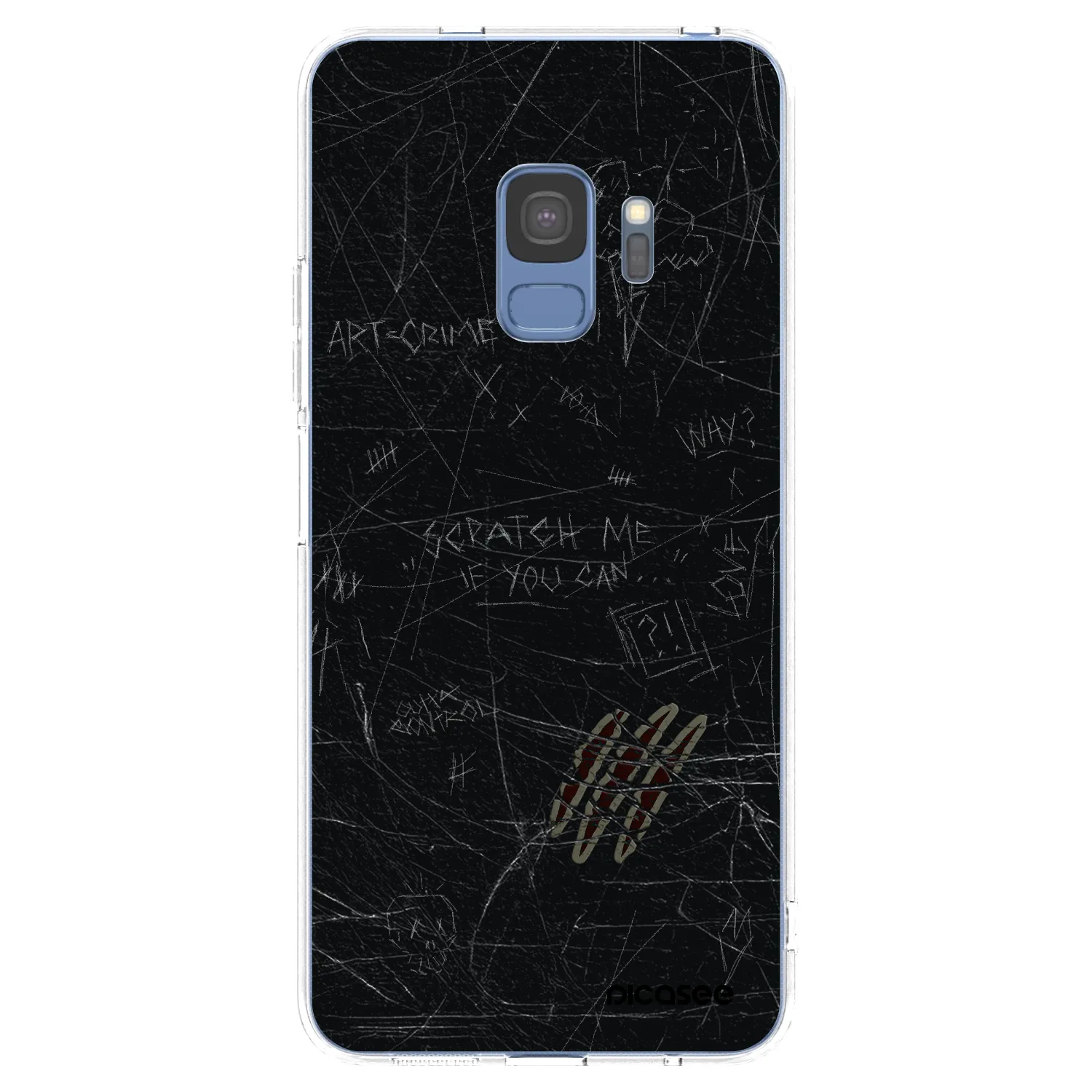 Picasee silikonowe przeźroczyste etui na Samsung Galaxy S9 G960F - SCRATCH