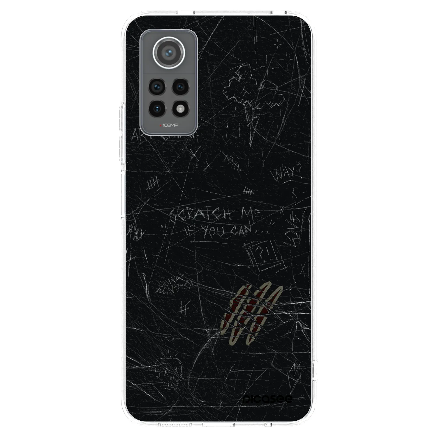Picasee silikonowe przeźroczyste etui na Xiaomi Redmi Note 12 Pro 4G - SCRATCH