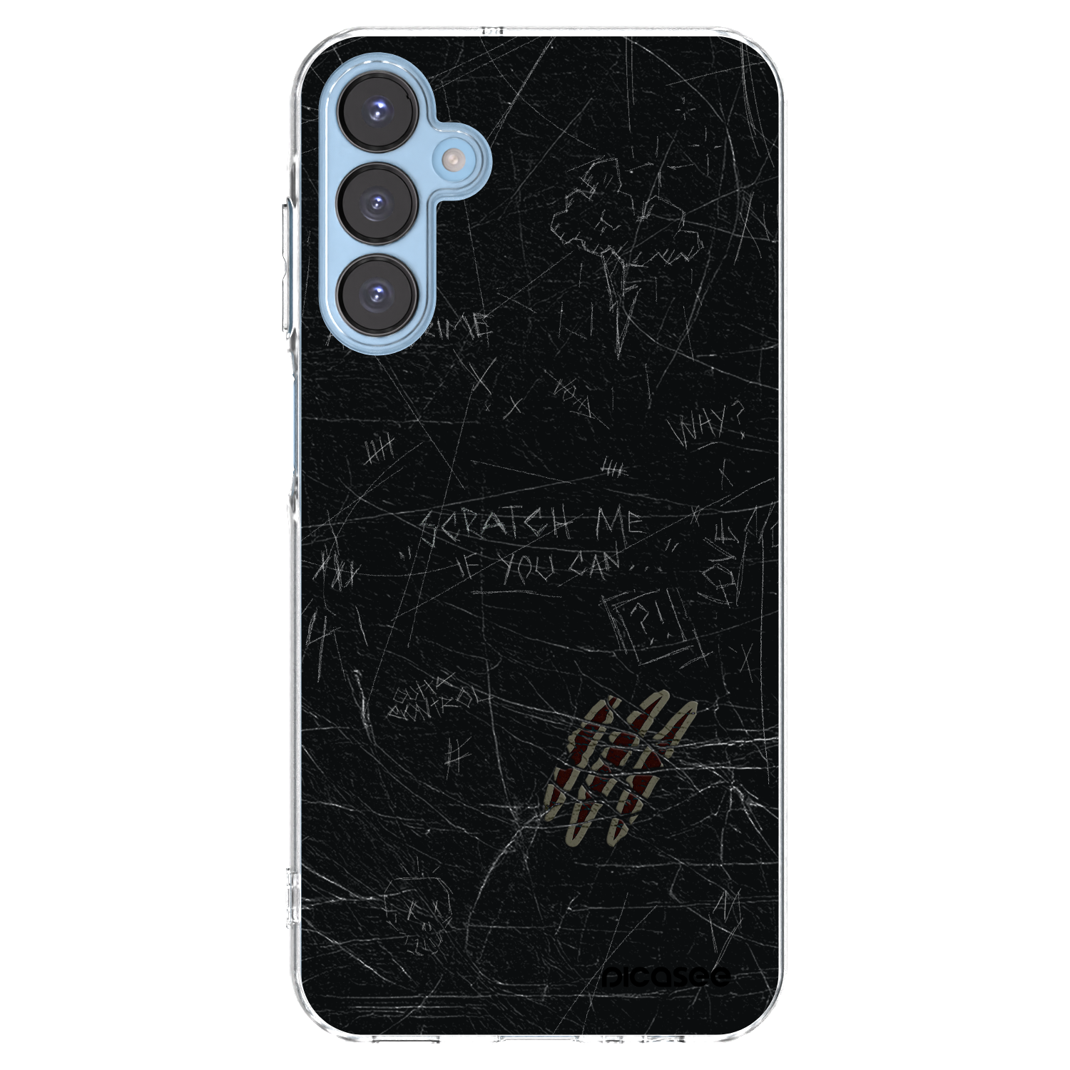 Picasee silikonowe przeźroczyste etui na Samsung Galaxy A15 A156B 5G - SCRATCH