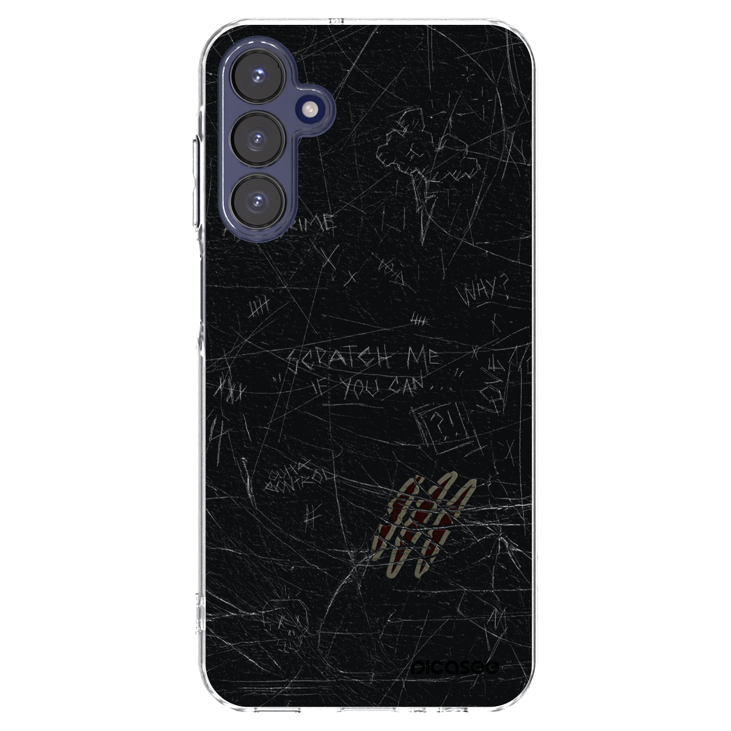 Picasee silikonowe przeźroczyste etui na Samsung Galaxy A15 A155F 4G - SCRATCH
