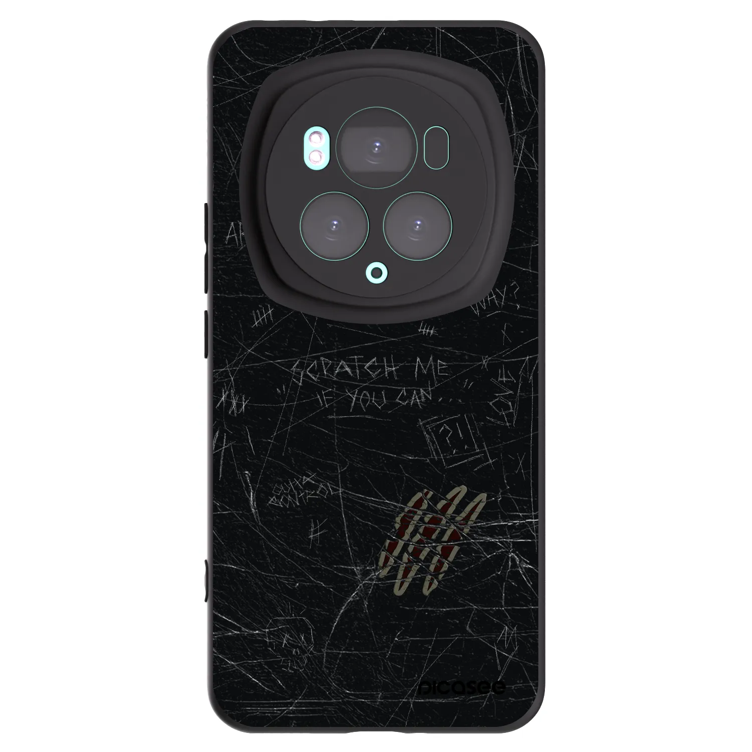 Picasee silikonowe czarne etui na Honor Magic6 Pro - SCRATCH