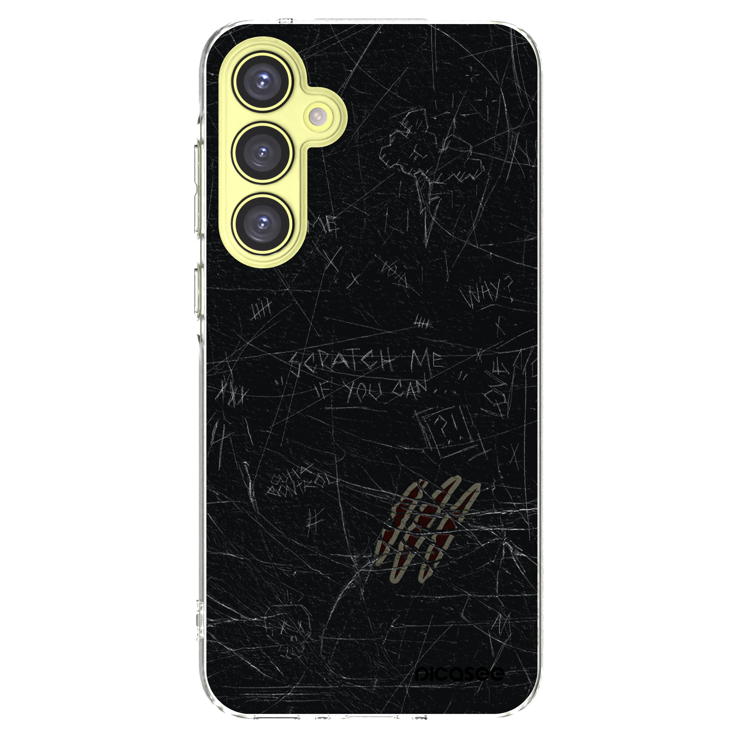 Picasee silikonowe przeźroczyste etui na Samsung Galaxy A35 5G A356B - SCRATCH