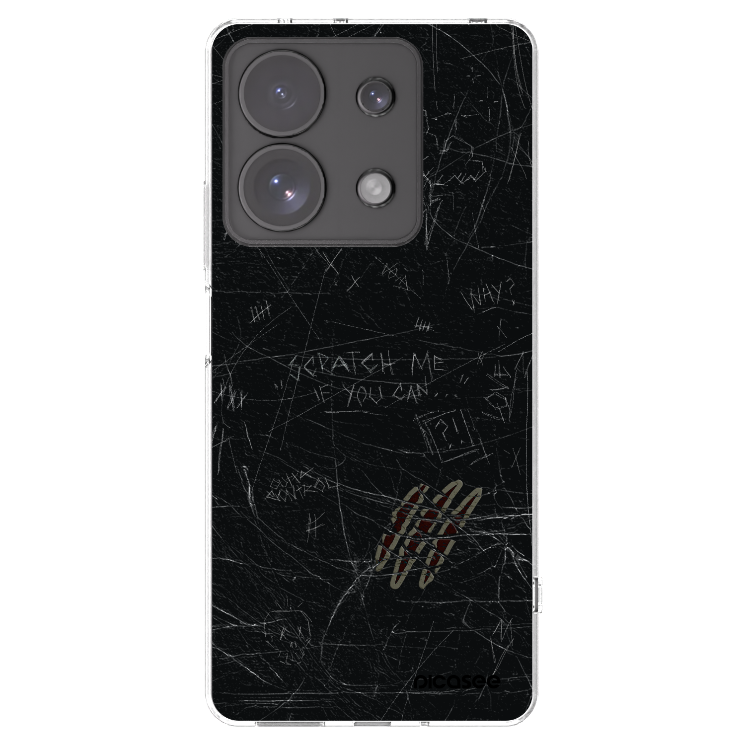 Picasee silikonowe przeźroczyste etui na Xiaomi Redmi Note 13 Pro 4G - SCRATCH