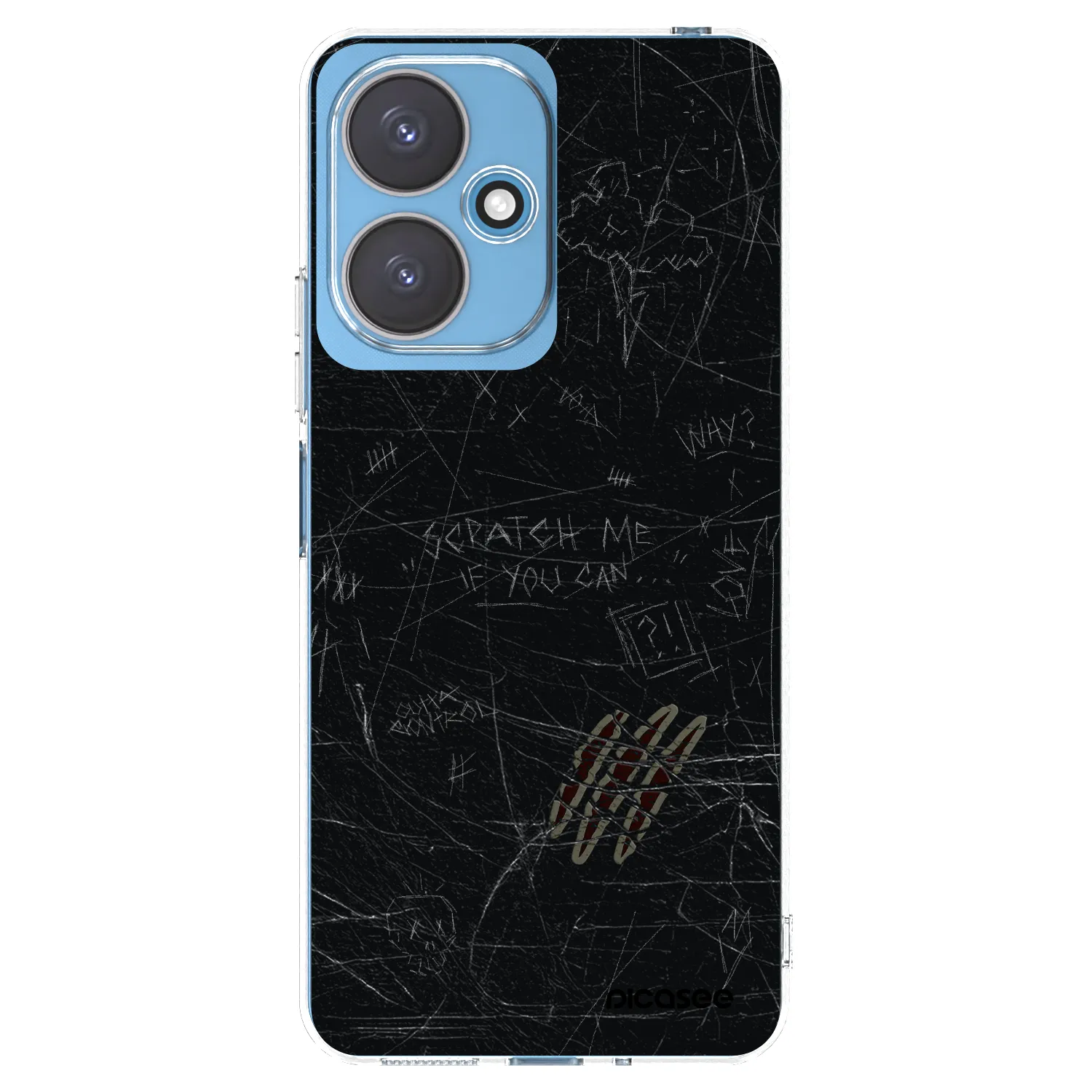 Picasee silikonowe przeźroczyste etui na Xiaomi Redmi 13C 5G - SCRATCH