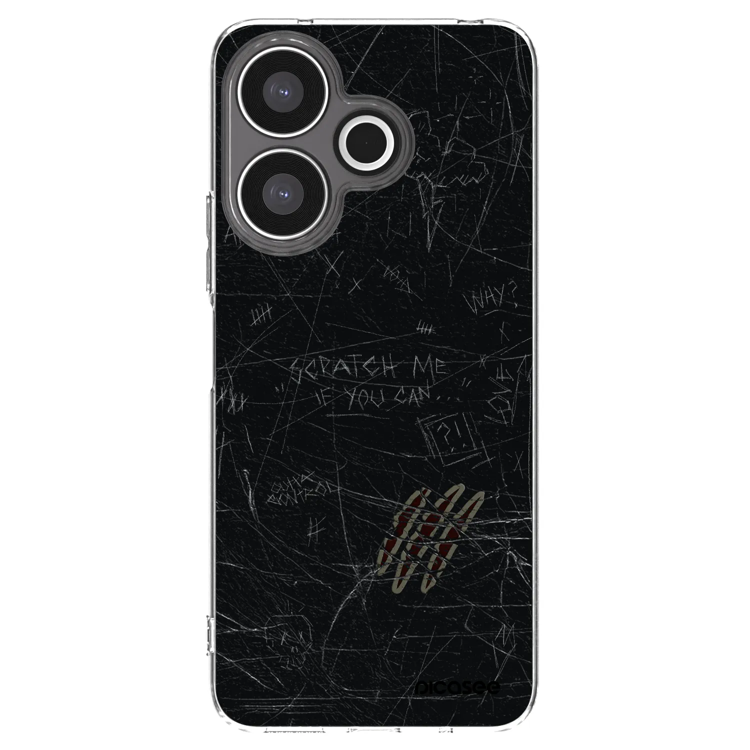 Picasee silikonowe przeźroczyste etui na Xiaomi Redmi 13 4G - SCRATCH