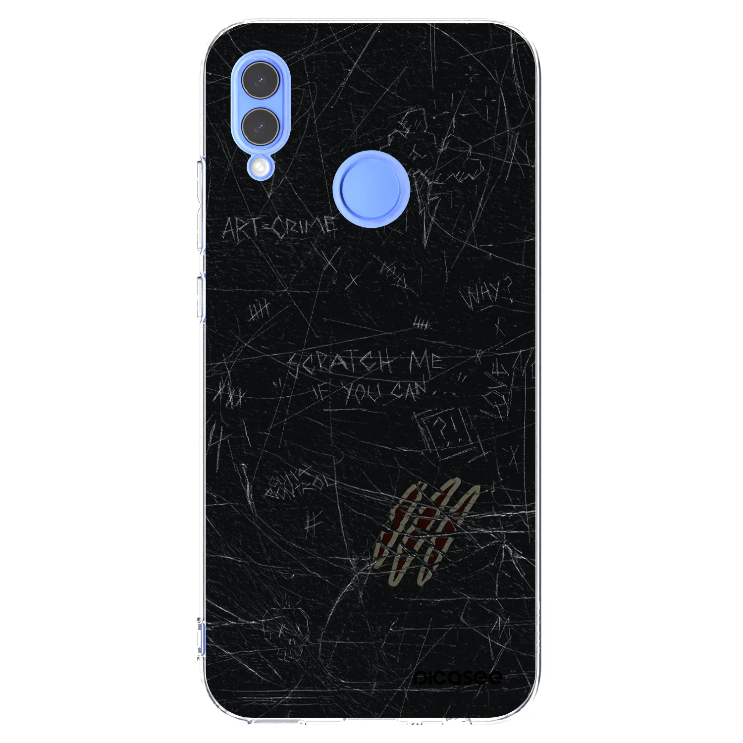 Picasee silikonowe przeźroczyste etui na Honor 10 Lite - SCRATCH
