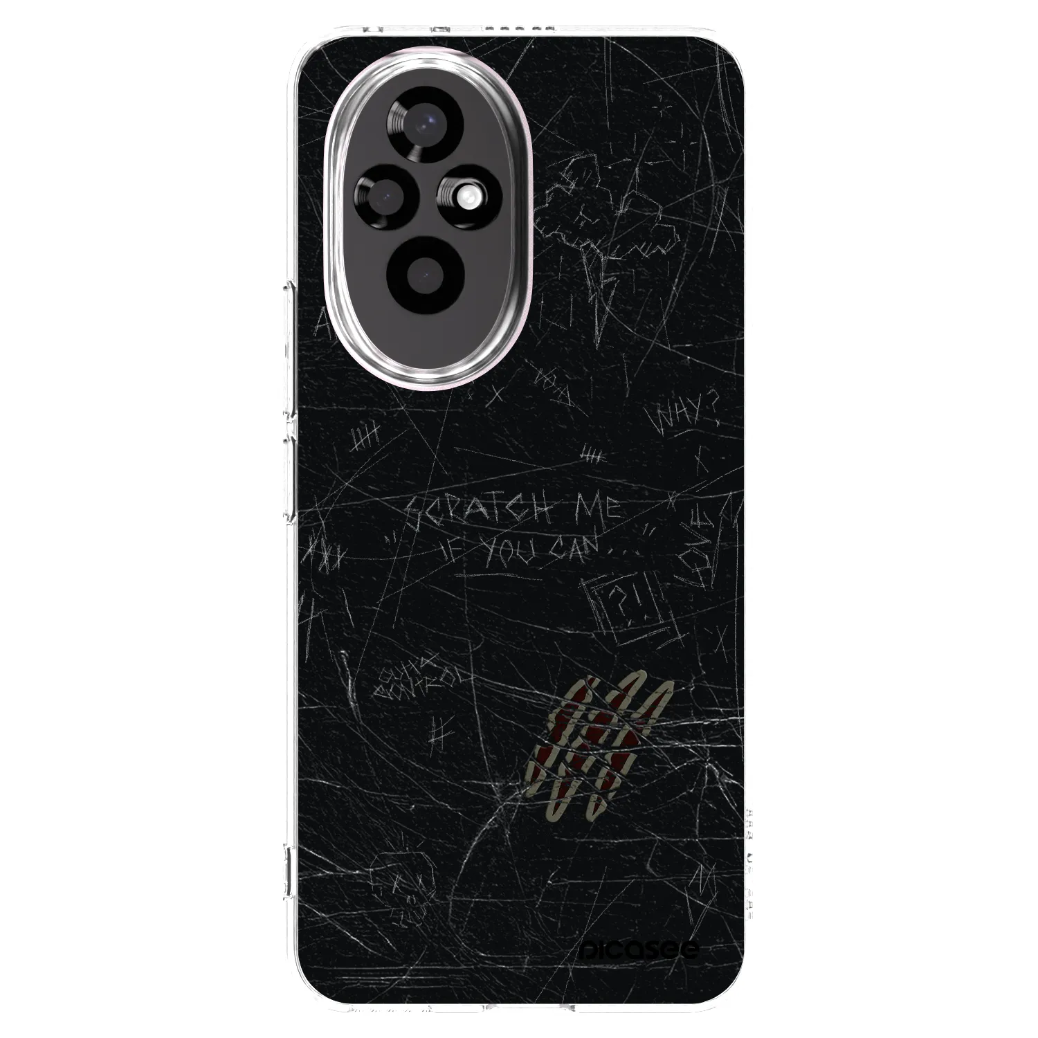 Picasee silikonowe przeźroczyste etui na Honor 200 Pro 5G - SCRATCH