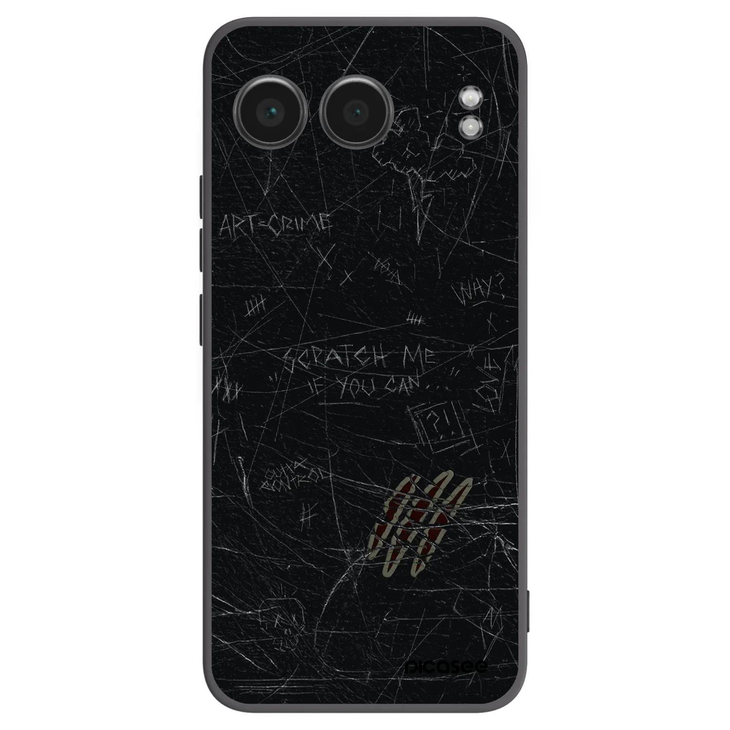 Picasee silikonowe czarne etui na OnePlus Nord 4 - SCRATCH
