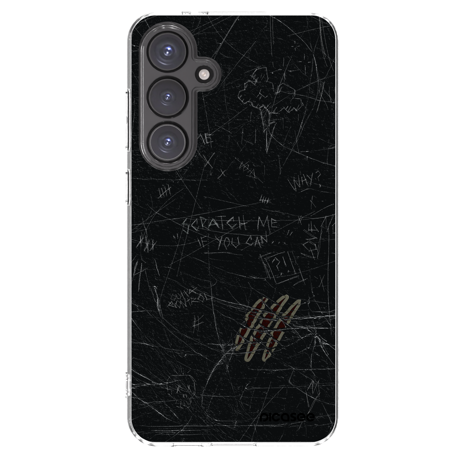 Picasee silikonowe przeźroczyste etui na Samsung Galaxy S24 FE S721B - SCRATCH