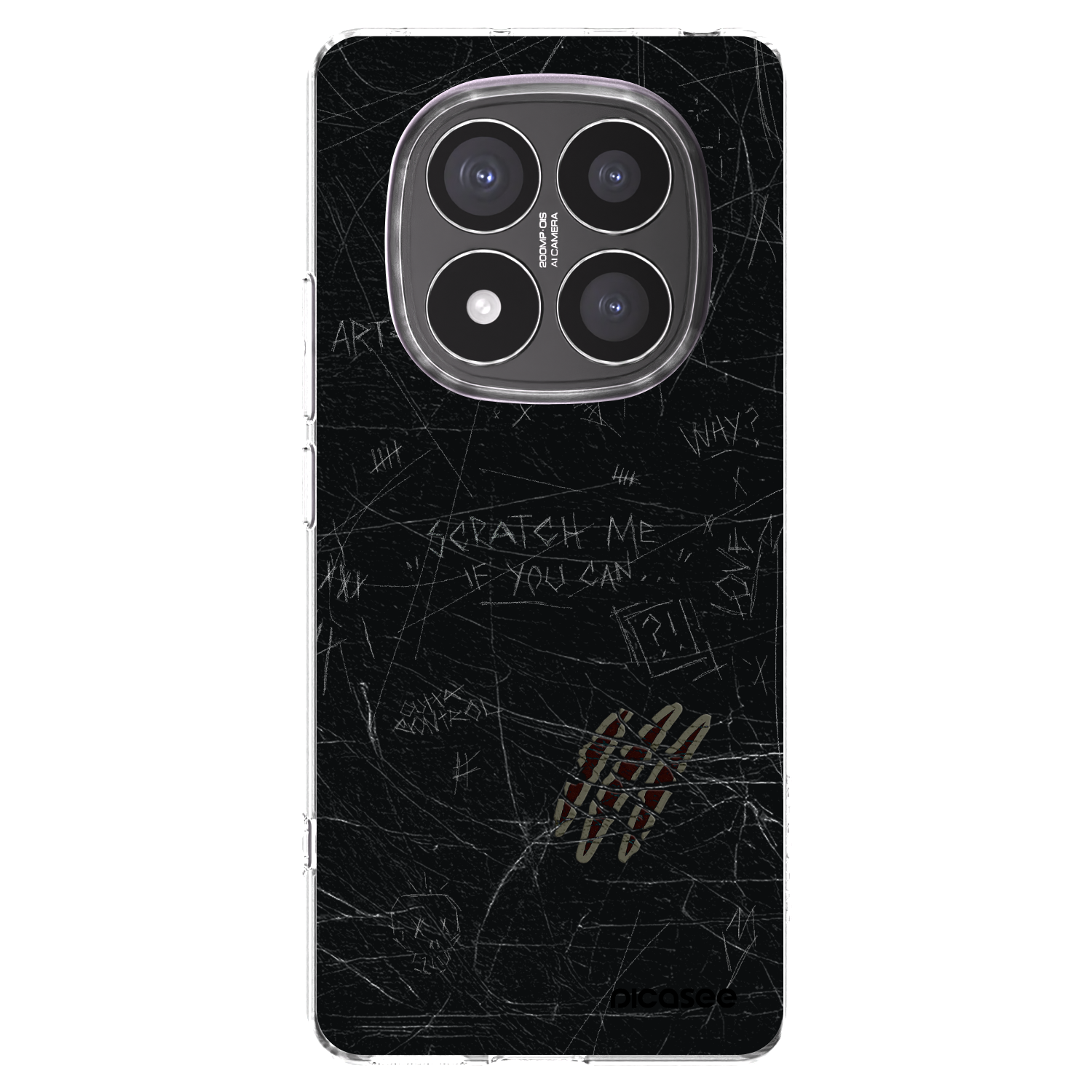 Picasee silikonowe przeźroczyste etui na Xiaomi Redmi Note 14 Pro+ 5G - SCRATCH