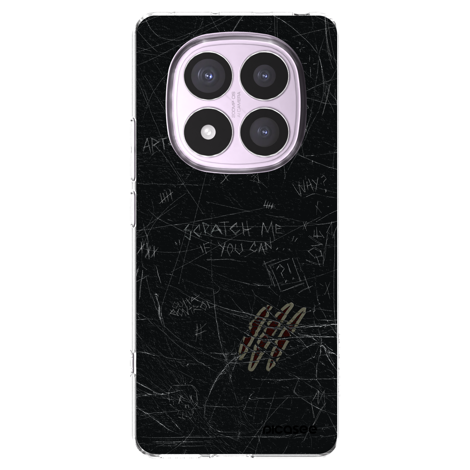 Picasee silikonowe przeźroczyste etui na Xiaomi Redmi Note 14 Pro 5G - SCRATCH