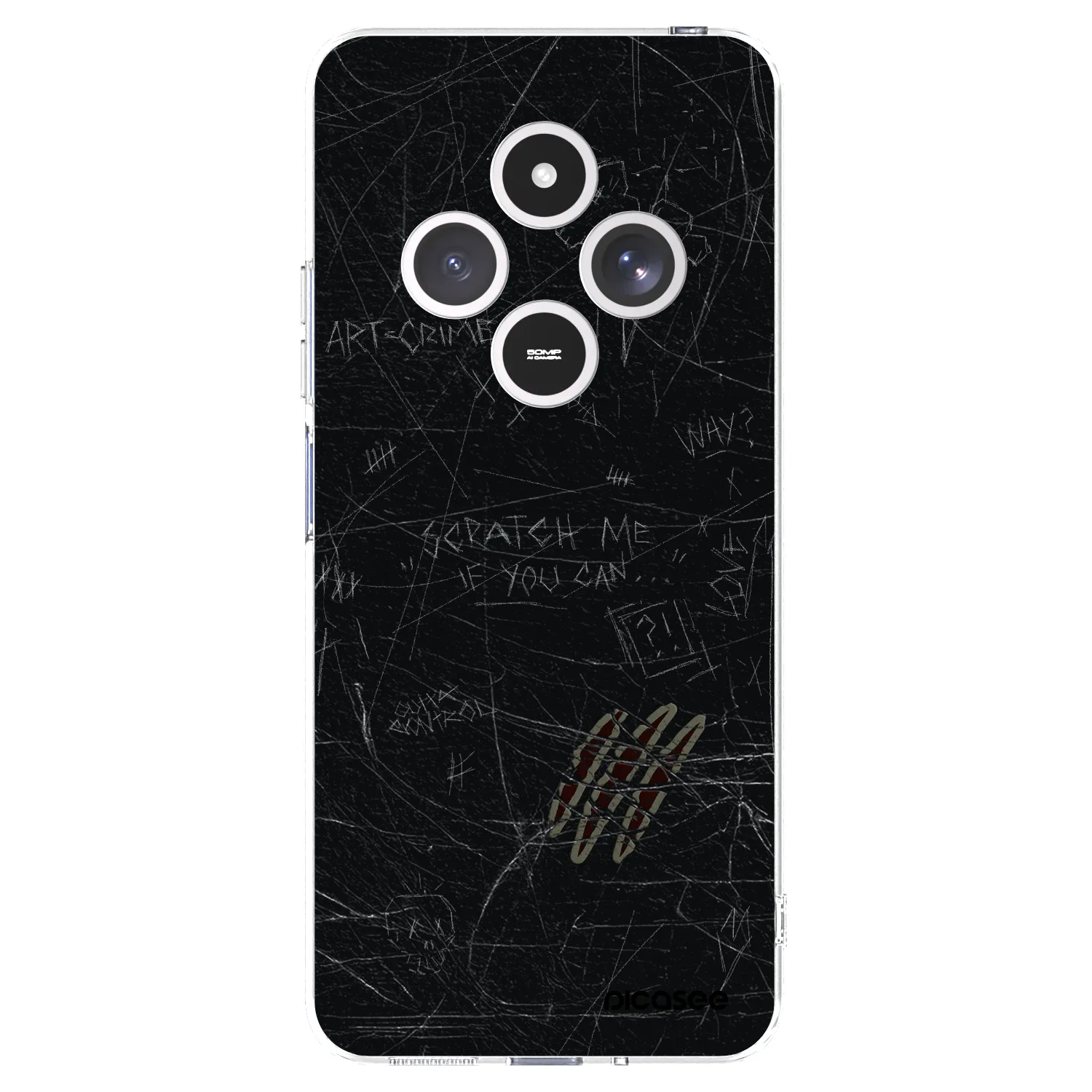 Picasee silikonowe przeźroczyste etui na Xiaomi Redmi 14C - SCRATCH
