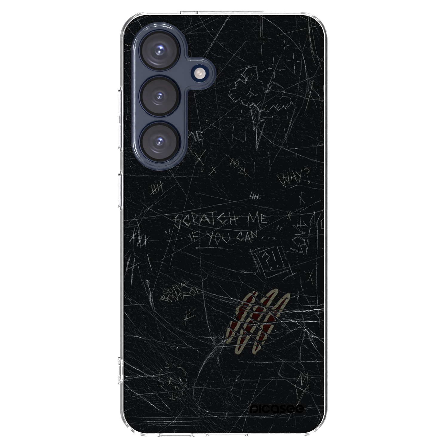 Picasee silikonowe przeźroczyste etui na Samsung Galaxy S25 5G - SCRATCH