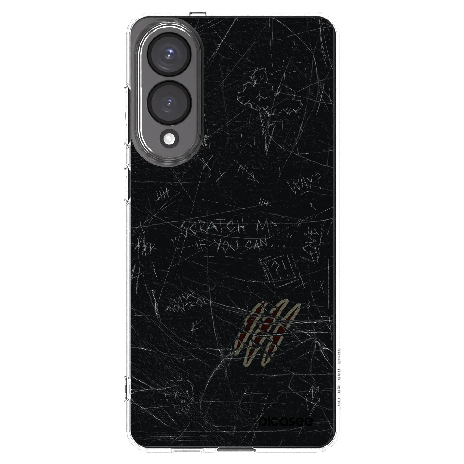 Picasee silikonowe przeźroczyste etui na Samsung Galaxy S25 Edge 5G - SCRATCH