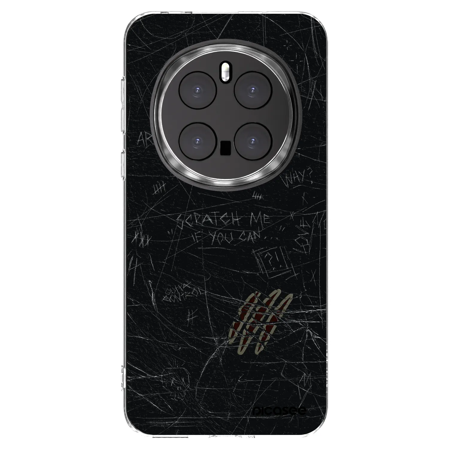 Picasee silikonowe przeźroczyste etui na Honor Magic7 Pro 5G - SCRATCH